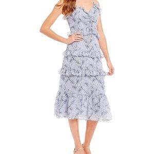 Michael Kors Midi Paisley Blue dress